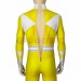Yellow Power Ranger Suit Spandex Power Rangers Costumes Printed Edition