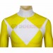 Yellow Power Ranger Suit Spandex Power Rangers Costumes Printed Edition