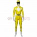Yellow Power Ranger Suit Spandex Power Rangers Costumes Printed Edition