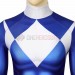 Blue Power Ranger Cosplay Suit Spandex Power Rangers Costumes Lightweight