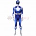 Blue Power Ranger Cosplay Suit Spandex Power Rangers Costumes Lightweight