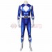 Blue Power Ranger Cosplay Suit Spandex Power Rangers Costumes Lightweight