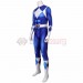 Blue Power Ranger Cosplay Suit Spandex Power Rangers Costumes Lightweight