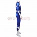 Blue Power Ranger Cosplay Suit Spandex Power Rangers Costumes Lightweight