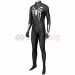 Spider Man Miles Morales PS5 Cosplay Suit Symbiote Black Spandex Bodysuit