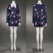 Jack Napier 2 Cosplay Costumes Harley Blue Floral Dress