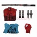 Scarlet Spider Cosplay Costumes Spider-Man Jumpsuit with Vest
