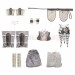 Ahsoka Tano Cosplay Costumes Ahsoka S1 Top Level Gray Suits