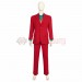 Jack Napier 2 Cosplay Costumes Jack Napier Red Suit Top Level