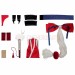 Street Fighter 6 Cosplay Costumes Mai Shiranui Red Suits