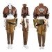 Monster Hunter Cosplay Costume Wilds Gemma Brown Suit