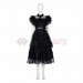 The Addams Family Cosplay Costumes Wednesday Addams Prom Dress