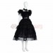 The Addams Family Cosplay Costumes Wednesday Addams Prom Dress