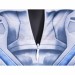 Captain America 4 Cosplay Costumes Sam Wilson White and Blue HD Printed Jumpsuit