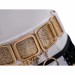 KPOP Demon Hunters Rumi Cosplay Costumes Black and Golden Top Level Suits