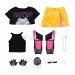 KPOP Demon Hunters Mira Cosplay Costumes T-shirt Suits