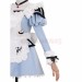 Final Fantasy XIV Cosplay Costumes Valentione Apron Dress Blue Suits