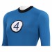 The Fantastic Four First Steps Blue Classic Cosplay Costumes Invisible Woman Suits