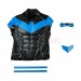 Nightwing Dick Grayson Cosplay Costumes Comic Blue Edition Top Level Suits