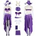 Nico Robin Cosplay Costumes Miss Allsunday Purple Suits