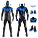 Nightwing Cosplay Costume Dick Grayson Blue Leather Suit