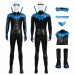 Nightwing Dick Grayson Cosplay Costumes Comic Blue Edition Top Level Suits
