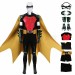 Red Robin Cosplay Costume Tim Drake Leather Suit