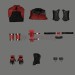 Daredevil Matt Murdock Cosplay Costumes Red Leather Deluxe Suits
