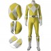 Yellow Ranger Male Cosplay Costumes Mighty Morphin Power Rangers Cosplay Suit